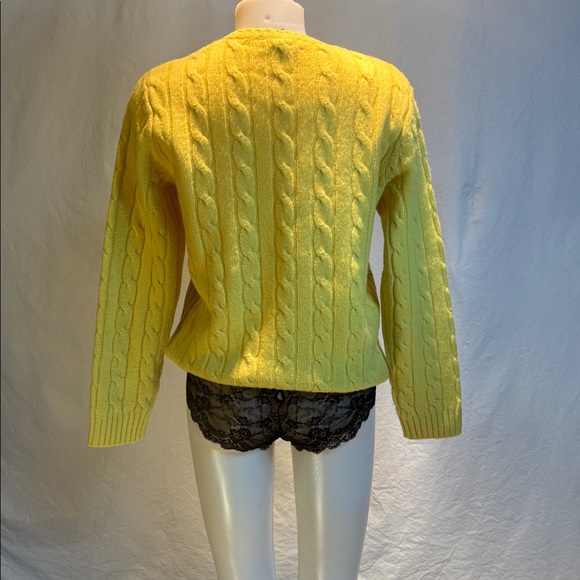Ralph Lauren Yellow Lambswool Sweater - Picture 4 of 10